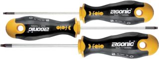 Felo Schraubendreher Satz ERGONIC, 3-tlg Torx 10,15 und 20 Jgo. Dest. Multicolor