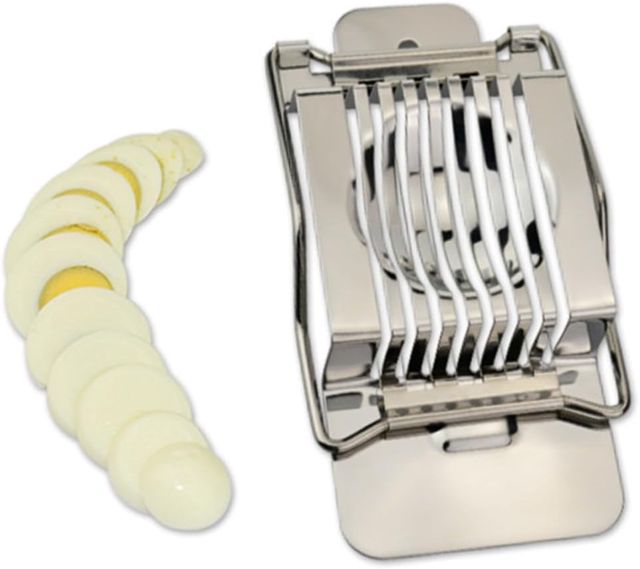 DOITOOL Edelstahl Eierschneider mit Schneidedrähten aus Edelstahl Vielseitig Einsetzbar als Käseschneider und Obstschneider für Eier Champignons und Mehr