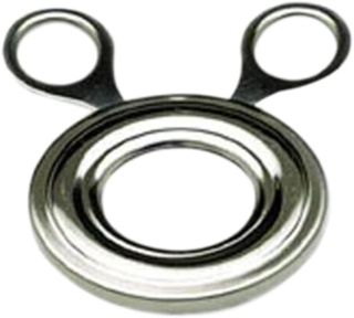 Eierschneider aus Edelstahl, Silber, für Weichgekochte Eier, 10x10x0,6cm