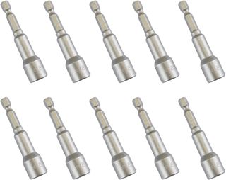 10 Stück 3/8 Zoll Schnellwechsel-Power-Nuss-Treiber-Bit, Sechskant-Schraubendreher-Bit, magnetische Verlängerung, Steckschlüssel-Set für elektrische Handbohrmaschine, Schraubendreher