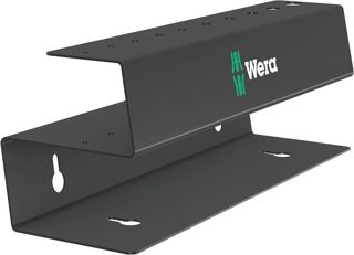 Wera 05136424001 9604 Metallrack für bis zu 7 Wera Innensechskant-Quergriff-Schraubendreher, 214.0 x 78.0 mm, Schwarz