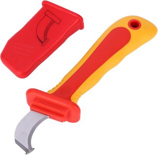 Watris Veiyi Elektriker Messer, Isolierte Antimagnetische Schnell Abisoliermesser, 210 mm / 8.3 Zoll IEC60900 1000V Kabelmesser für Geräteinstallation