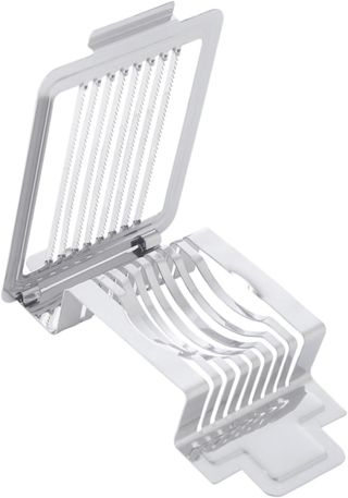 Eierschneider aus Edelstahl für Eier und Kiwi, Silber