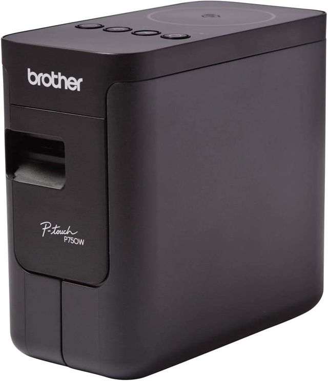 Brother PT-P750W Beschriftungsgerät für den PC inklusive WLAN und NFC (für 3,5 bis 24 mm breite TZe-Schriftbänder, bis zu 30 mm/Sek. Druckgeschwindigkeit), Schwarz