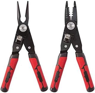2-in-1 Kombizange Abisolierzange Mit 2-Komponenten Griffen Arretier-Funktion Montagezange