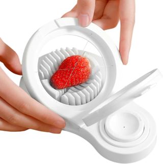 Hart gekochte Eier Slicer aus Edelstahl - Robustes Tomatenschneidewerkzeug - vielseitiges Eierschneidewerkzeug für weiche Fruchtpilze der