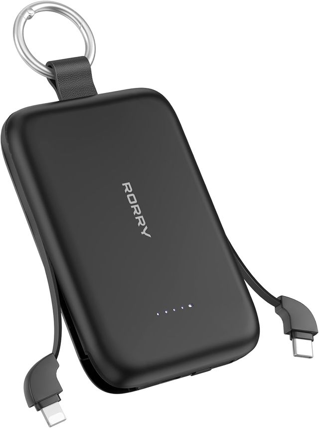 RORRY CharmGo 10000mAh Powerbank, Klein Power Bank PD 30W Schnellladen