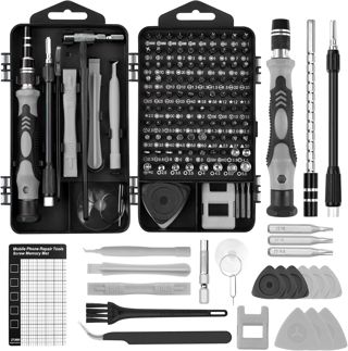 OSDUE 124 in 1 Feinmechaniker Schraubendreher Set, Handy Reparatur Schraubendreher, Magnetische Präzision Schraubendreher Set Mit mit Torx T1 T2 T3 T4 T5 usw Für Switch PS4 Laptop Xbox Brillen (Blau)