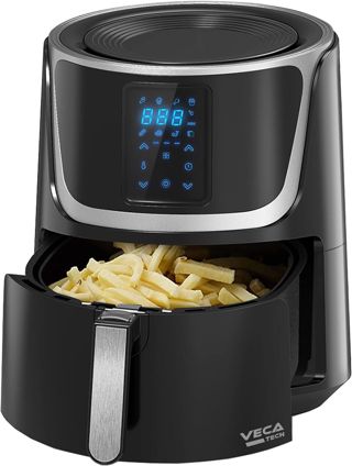 Heißluftfritteuse XXL 5,5L 1800W Airfryer Ohne Öl Digitaler Touchscreen
