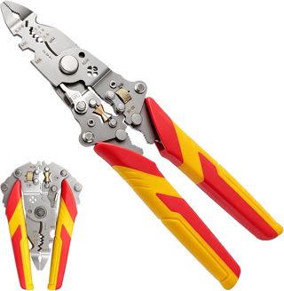 Abisolierzange,Seitenschneider,Drahtschere - 9 in 1 Abisolierwerkzeug Professionelles Elektriker Werkzeug Set | Kabelschere VDE | Bolzenschneider Elektriker