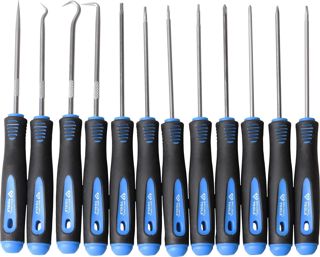 BRILLIANT TOOLS BT542080 Haken und Schraubendreher-Satz, 12-tlg. [Powered by KS TOOLS]