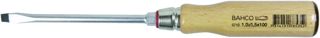Bahco 9710-5.5-100 Schraubendreher mit Holzgriff für Schlitzschrauben, 5,5 mm/200 mm