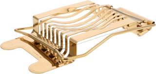 Eierschneider aus Edelstahl mit Komfortablem Griff, Goldfarben
