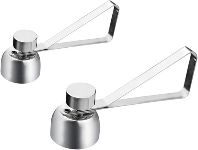 2 Stück-pack Eieröffner aus Edelstahl für Eier, Silber
