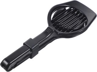 ABS+Eierschneider aus Edelstahl, Eischneidewerkzeug, 2 in 1 Eierschneider Metall aus 304 Edelstahl, DIY Food Slicer (1pcs, Schwarz)