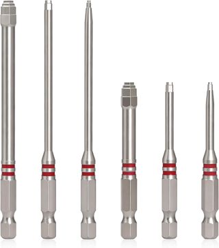6Stk Pagodenförmiges Magnetisches Sechskant Schrauberbohrer Satz, Pagodenförmiges Hochfestes Design, Kraft Bits für Elektroschrauber und Schlagschrauber, Mehrere Größen für