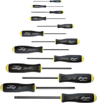 Bondhus - BSX13 10637 Set mit 13 Kugelschraubendrehern, ProGuard Finish, Größen 0,050 – 3/8 Zoll