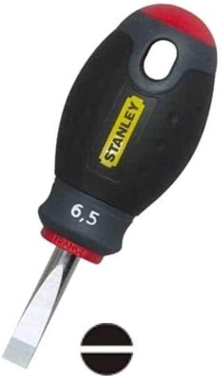 Stanley FatMax Schraubendreher Schlitz SL5.5, 30mm Klingenlänge, Chrom-Vanadium Stahl, ergonomischer SoftGrip, 0-65-400