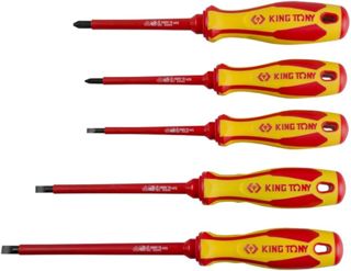 KING TONY 30605MR VDE Isolierter Schraubendreher-Set, 5-teilig
