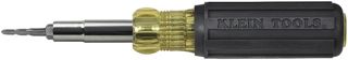 Klein Tools 32517 Multi-Bit-Schraubendreher/Gewindebohrer mit 6 gängigen Gewindebohrergrößen, 4 Schraubendreherspitzen und 3 Steckschlüsselgrößen