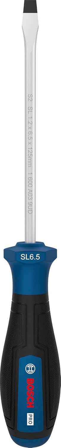 Bosch 1x PRO Schraubendreher SL 1,2 x 6,5 x 125 mm (Länge 235 mm,)