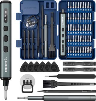 STREBITO Mini elektro schraubendreher mit S2 bits elektronik werkzeug set