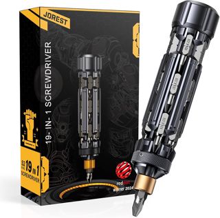 JOREST 19 in 1 Multibit Schraubendreher Set, Vatertagsgeschenk für Papa, EDC Multifunktionswerkzeug Geburtstagsgeschenk für Männer, Papa Geschenk zum Vatertag, Reparaturwerkzeug für Computer und Möbel
