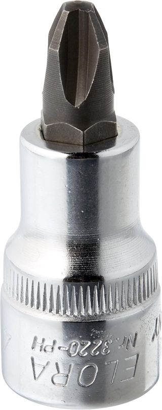 Elora 3220000042000 Schraubendreher-Einsatz 1/2" für Kreuzschlitzschrauben PH-4