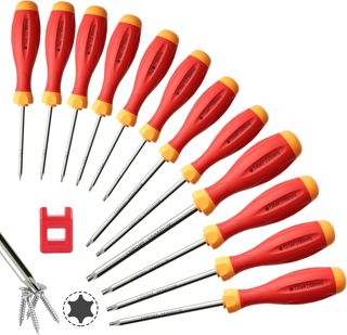 XOOL Magnetisches Torx-Schraubendreher-Set, 12-in-1 mit T5 T6 T7 T8 T9 T10 T15 T20 T25 T27 T30 T40 - Ergonomischer Griff, CRV-Stahl, Korrosionsbeständig für DIY & Reparaturen