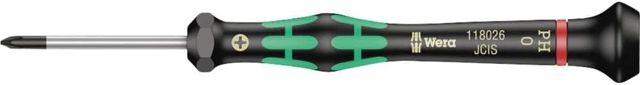 Wera 05118026001 2050 PH Elektronik-Kreuzschlitzschraubendreher, PH 0 x 40 mm, Ø 3.0