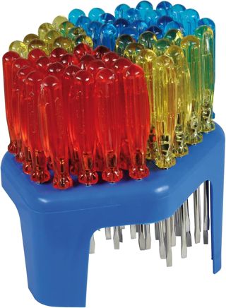 SW-Stahl 32300L Schraubendreherständer 60-teilig - Mini Schraubendrehersatz