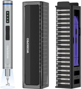 WORKPRO 42-in-1 Elektrischer Schraubendreher Set, Feinmechaniker Schraubendreher Set mit 36 S2-Bits, Magnetischer Aufbewahrungsbox, Type-C Aufladung, für präzise Reparaturen von Telefon, Uhr, Kamera