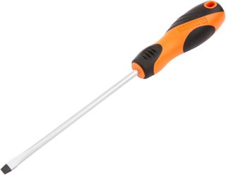 KENDO Schraubendreher (SL) - Schlitz 5 x 100 mm - Schaufelbreite: 5.0 mm - Klingenlänge: 100 mm - Mit ergonomischem Soft-Touch Griff - Schlitz-Schraubenzieher