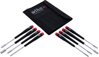 Wiha 26598 Nut Driver Set, Metric In Canvas Pouch, 8 Piece by