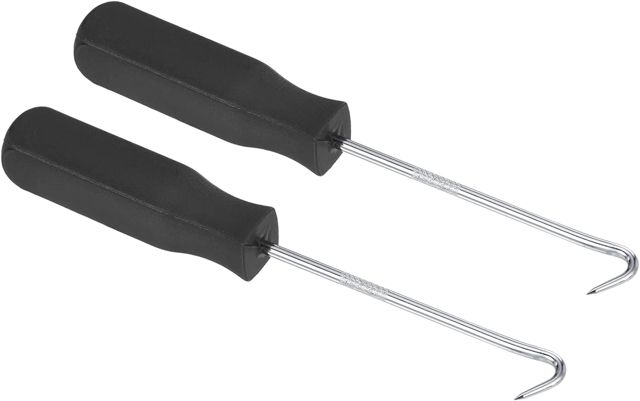PATIKIL 2-tlg. Mini Präzisions-Haken, 90°-Haken-Universal Nadel Öl, Blau