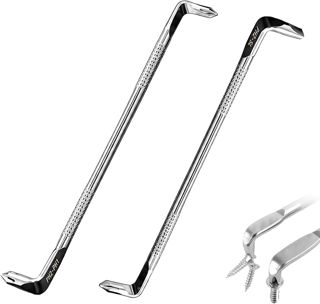Zolara 2 Stück Winkelschraubendreher, Z-Typ Doppelkopf Schraubendreher, 185mm/190mm Kreuzschlitz Schlitz 90 Grad Winkelschraubendrehersatz, Offset Magnetische Schraubendreher für Arbeiten auf engem