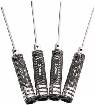 Schraubendreher-Set, 4 Stück Sechskant-Schraubendreher, 1,5 mm, 2,5 mm, 3,0 mm