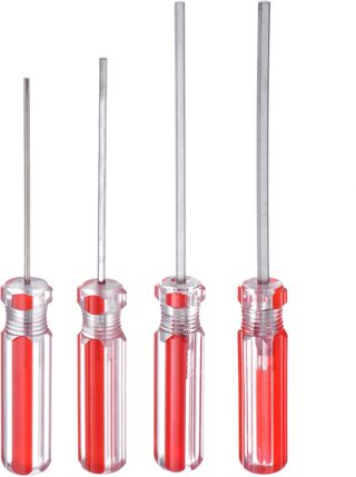 QUARKZMAN 4 Stück Sechskant-Schraubendreher H1.5 H2.0 H2.5 H3.0 Rot