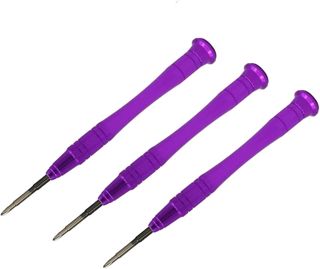 3PCS Tri-Wing Schraubendreher Y000 (0.6mm) mit Drehkappe, magnetisches Reparaturwerkzeugkit für Elektronik, Telefone, Laptops, Uhren, Spielkonsolen & DIY.(Schwarz)