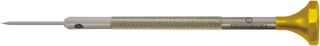 Bergeon Schraubendreher 30081-AT-080, aus Inox, mit Edelstahlklinge, 0,8 mm, mit 2 Ersatzklingen