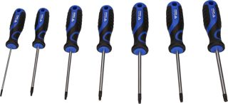 BRILLIANT TOOLS BT034004 Schraubendreher-Satz, 4-tlg., TX Profil [Powered by KS TOOLS] Schwarz Blau