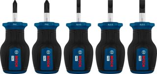 Bosch 5x PRO Stubby-Schraubendreher-Set PH/SL, 5-tlg. (Zubehör Handwerkzeug)