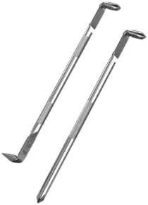2 Stück Z-Typ Doppelkopf Schraubendreher 165mm 180mm L-Form Kreuz- und Schlitzschraubenzieher mit magnetischen Spitzen für Möbelmontage Elektronik Auto Reparatur schwarz