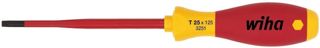 Wiha Schraubendreher SoftFinish® electric slimFix TORX® (36536) T10 x 100 mm für tiefliegende Schrauben, ergonomischer Griff für kraftvolles Drehen, Allrounder für Elektriker, VDE-geprüft, stückgeprüft