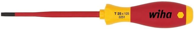 Wiha Schraubendreher SoftFinish® electric slimFix TORX® (36536) T10 x 100 mm für tiefliegende Schrauben, ergonomischer Griff für kraftvolles Drehen, Allrounder für Elektriker, VDE-geprüft, stückgeprüft