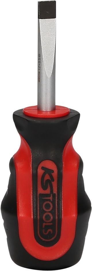 KS Tools ERGOTORQUEplus Schlitz-Schraubendreher, kurz, 6, 5mm