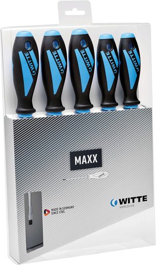Witte 653980 Maxxpro-Schraubendreher-Satz, 6-teilig, Torx, Kartonverpackung