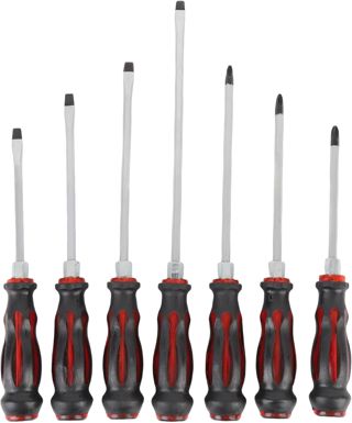 7-teiliges Magnetisches Schraubendreher-Set aus Stahl mit Ergonomischem Griff, Schraubendreher-Werkzeug-Set für die Reparatur von Autos und Anderen Komponenten, Magnetisches, Magnetischer,