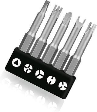 5 Stück 1/4 Zoll Spezial Bit Set, 50 MM Spezial Schraubendreher, U-Form, Y-Typ, Dreieck, Innenkreuz, Dreipunkt, für Bullensockel, für Zuhause, Arbeiter, stabiles Bohrschrauber-Zubehör