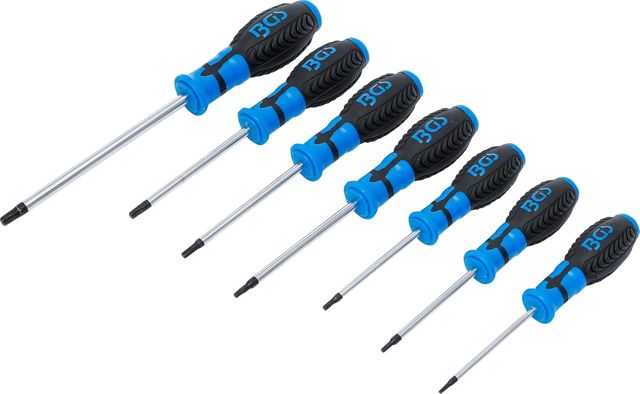 BGS 7841 | Schraubendreher-Satz | T-Profil (für Torx) mit Bohrung | 7-tlg.
